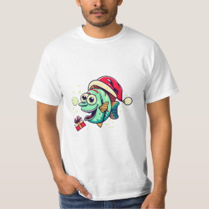 Camiseta engraçada de pesca de Natal