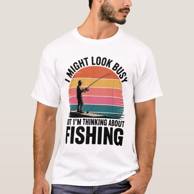 Camiseta Engraçada de Pescador (Frente)