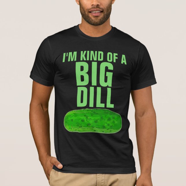 Camiseta engraçada de picles grandes e azedos (Frente)