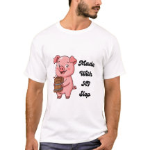 Camiseta engraçada de porco de tecnologia meme "Fe