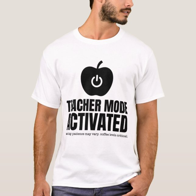 Camiseta engraçada de presente para professor com  (Frente)