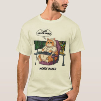 Camiseta engraçada de programação com erro de gram