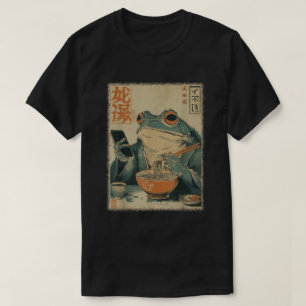Camiseta engraçada de Ramen de Sapo Japonês Ukiyo-