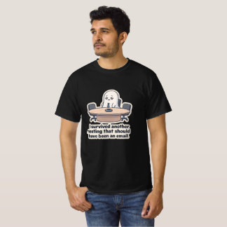 Camiseta engraçada de reunião fantasma corporativa