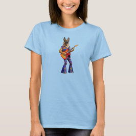 Camiseta engraçada de roqueiro Pastor Alemão
