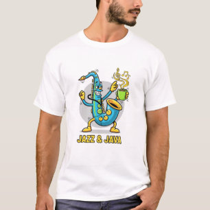 Camiseta engraçada de saxofone de Jazz & Java   Ja