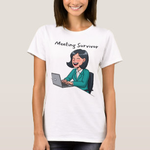 Camiseta engraçada de sobrevivente de reunião corp