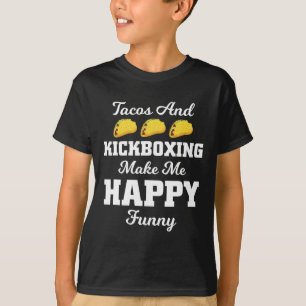 Camiseta engraçada de taco Tacos e kickboxing Espo