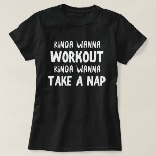 Camiseta engraçada de treino na academia Meio que