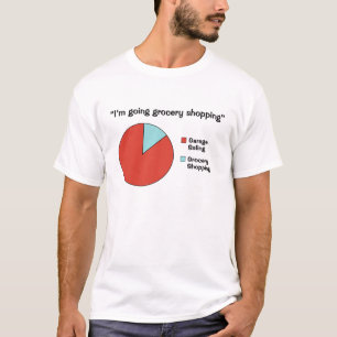 Camiseta engraçada de venda de garagem 