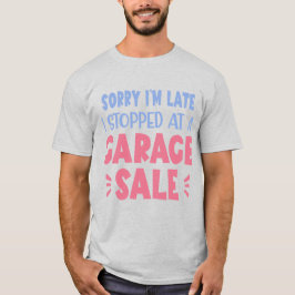 Camiseta engraçada de venda de garagem, Lavanda e