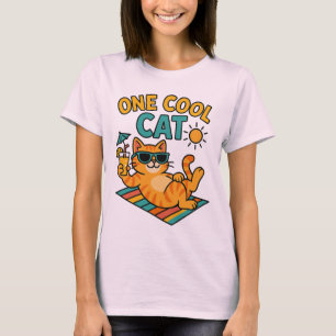 Camiseta engraçada de verão para amantes de gatos