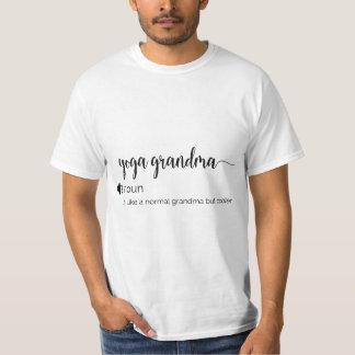 Camiseta Engraçada definição de avó Yoga