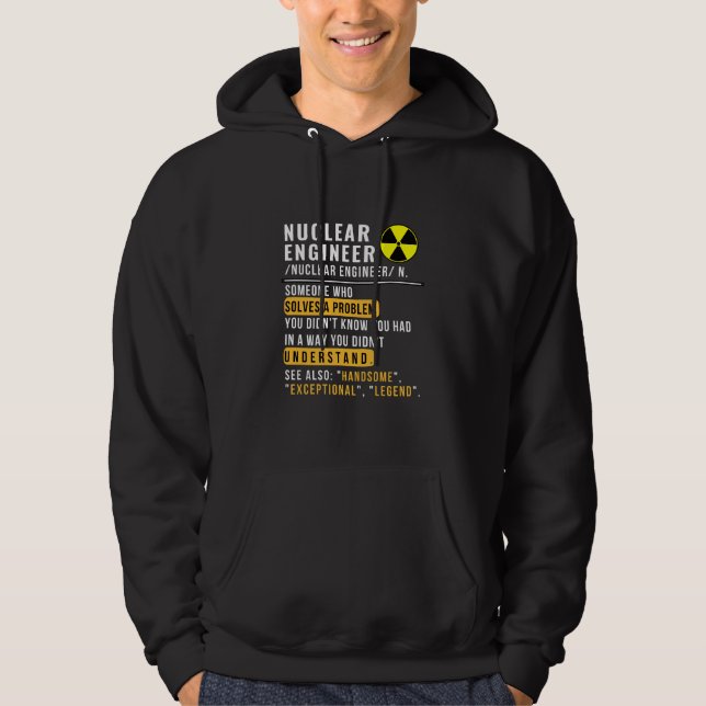 Camiseta engraçada definição de engenheiro nuclear (Frente)