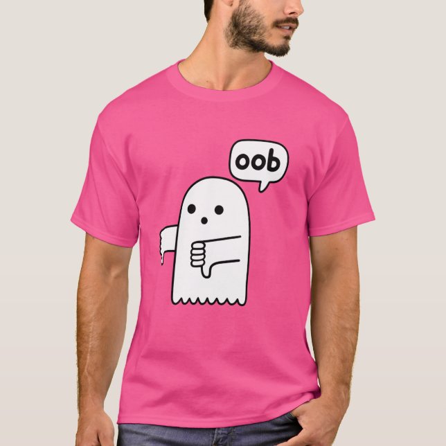 Camiseta Engraçada Depressão Fantasma Ghost Gritando Desapr (Frente)