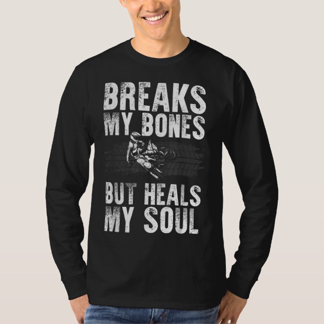 Camiseta Engraçada Design de Bike Homens Mulheres Dirtbike  (Frente)