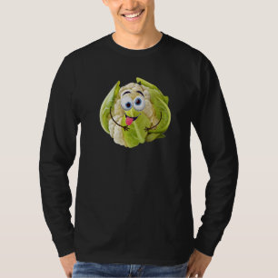 Camiseta Engraçada Design de couve-flor Veggie Lover Vegeta
