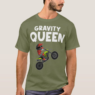 Camiseta Engraçada Dirt Bike Gift Mulheres Mãe Motocross Ri