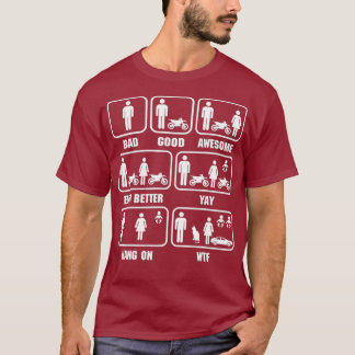 Camiseta Engraçada Diversão de Bike Motocross