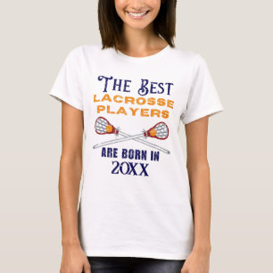 Camiseta engraçada do ano de nascimento do lacross