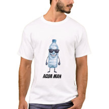Camiseta engraçada do Aqua Man Brainrot Água