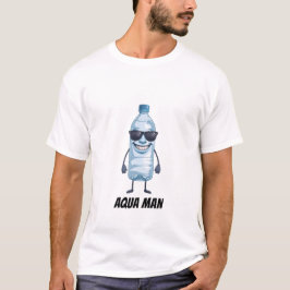 Camiseta engraçada do Aqua Man Brainrot Água