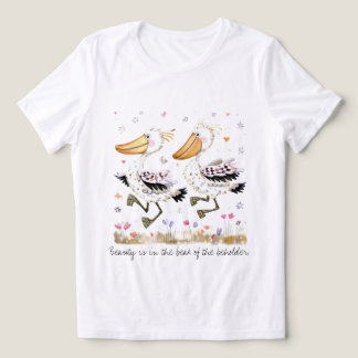 Camiseta engraçada do bico-de-sapato