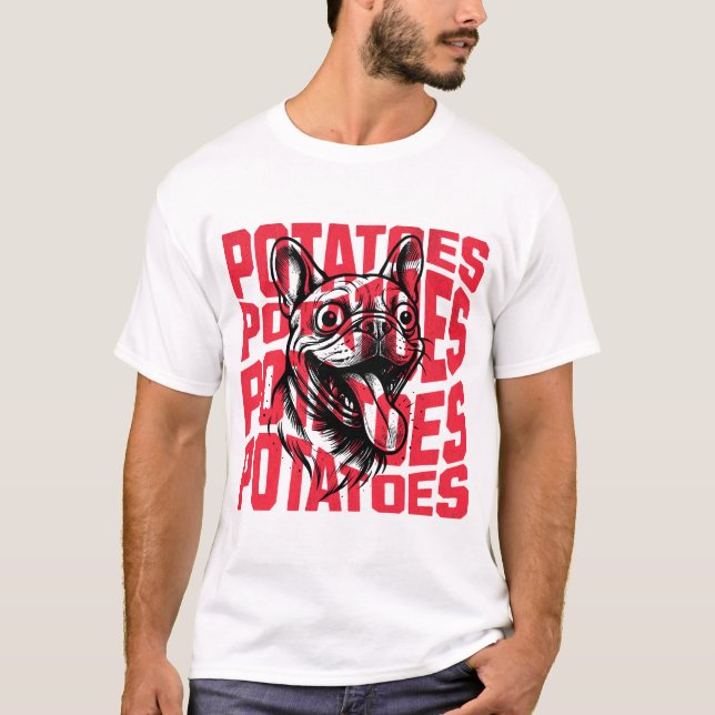 Camiseta engraçada do Bulldog Francês (Frente)