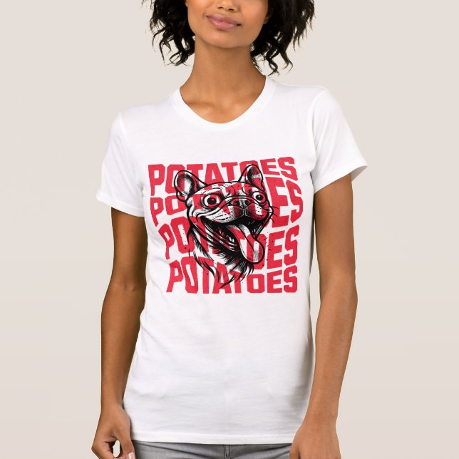 Camiseta engraçada do Bulldog Francês (Frente)