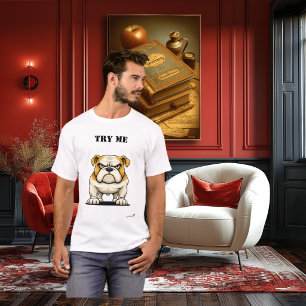 Camiseta engraçada do Bulldog Mal-humorado