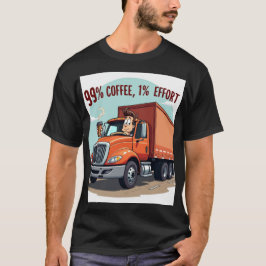 Camiseta Engraçada Do Café Lover: 99% Café 1% Esfo