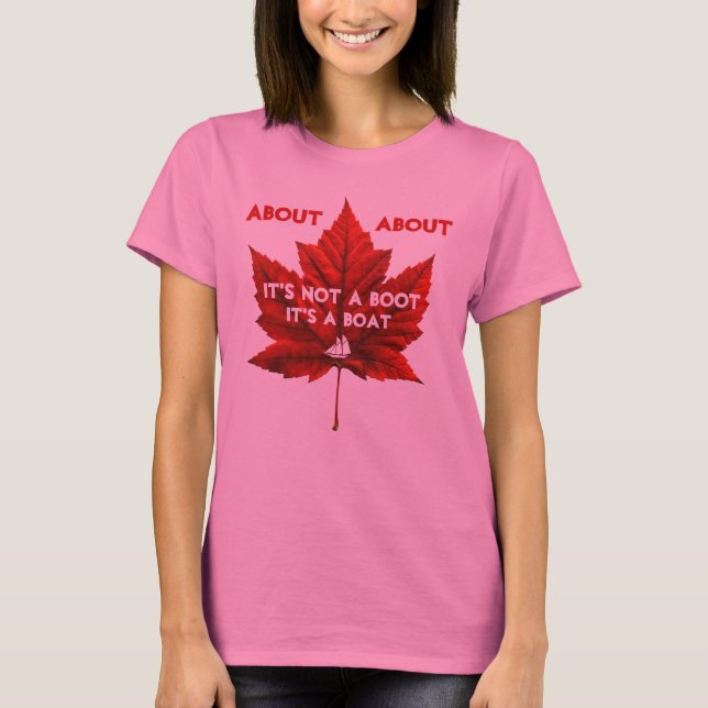 Camiseta Engraçada do Canadá Camiseta Orgânica de  (Frente)