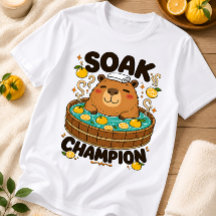 Camiseta engraçada do Capivara Campeão de Molho no