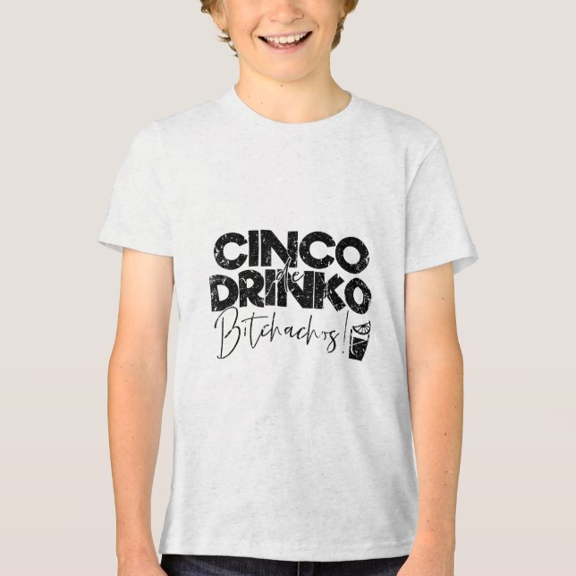 Camiseta engraçada do Cinco De Mayo mexicano Cinco (Frente)