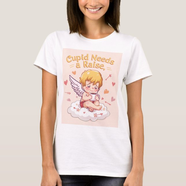 Camiseta Engraçada do Cupido "Cupido Precisa de um (Frente)