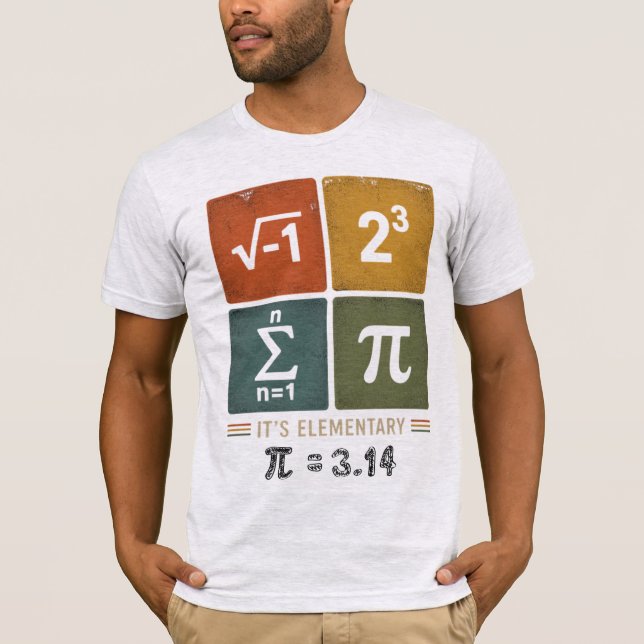 Camiseta engraçada do Dia do Pi com charada de mat (Frente)