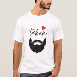 Camiseta engraçada do Dia dos Namorados com barba 