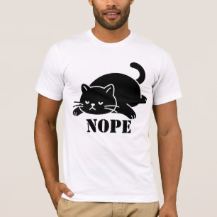 Camiseta engraçada do gato NOPE para amantes de ga