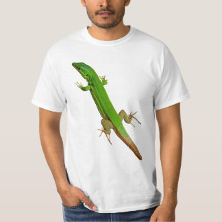 Camiseta engraçada do grande lagarto verde