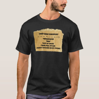 Camiseta engraçada do humor da lista de