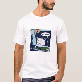 Camiseta engraçada do meme do gato Smudge
