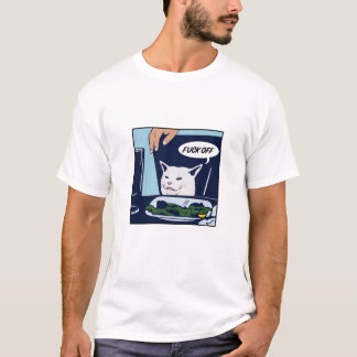 Camiseta engraçada do meme do gato Smudge