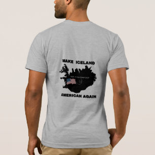 Camiseta engraçada do meme do mapa "Torne a Islând