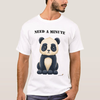 Camiseta engraçada do panda cansado que Precisa de