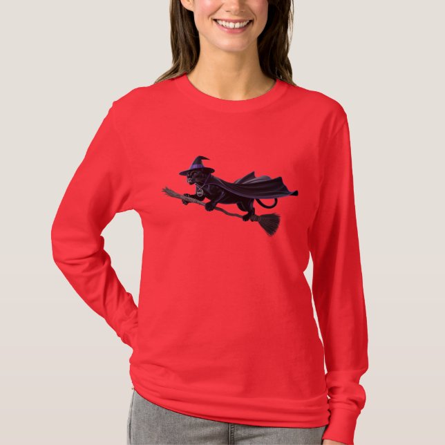 Camiseta engraçada do Pantera Negra para o Hallowe (Frente)