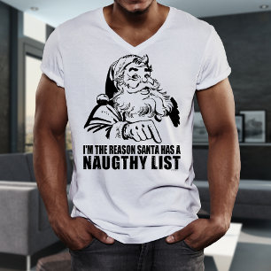 Camiseta engraçada do Papai Noel Natal