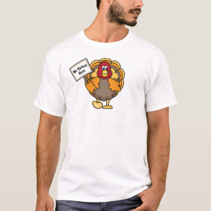 Camiseta engraçada do preto da criança de Turqui