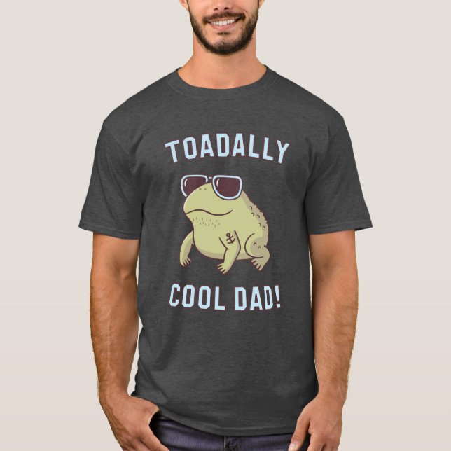 Camiseta engraçada do sapo Toad Pun Toadally Cool  (Frente)