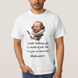 Camiseta engraçada do Shakespeare