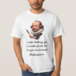 Camiseta engraçada do Shakespeare